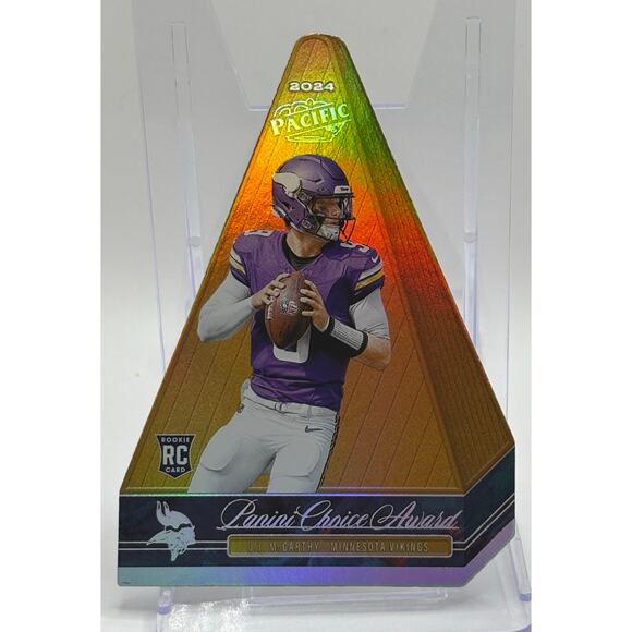 2024 Panini Encore JJ MCCARTHY Rookie Panini Choice Award Die-Cut Case Hit SSP - Picture 1 of 2
